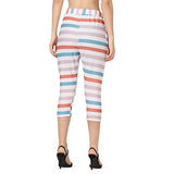 Leriya Fashion Women'S Calf Length Capri Cropped Leggings Cotton Lycra Fabric Slim Fit 3/4Th | Pants (Small, White)