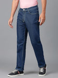 KOTTY Men's Solid Mid Rise Comfortable and Strechable Stylish Jeans(Blue 32),Cobalt Blue