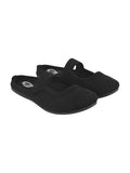 Shoetopia Comfortable Cozy & Chic Flat Black Mules For Women & Girls /Eu42,Black,9,B0F6TW45SQ