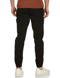 Fyltr Men'S Taper Fit Stretch Cotton Joggers With Elasticated Waistband & Drawstrings,Black Beauty,Black Beauty,28