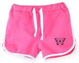 KYDA KIDS Girls 100% Cotton Plain Regular Fit Shorts for Summer- Multicolor(Pack of 3),Combo2