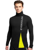 EYEBOGLER Men's High Neck Solid Regular Fit Full Sleeve T-Shirt