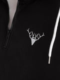 Toplot Men'S Woolen Blend Solid Hoodie With Hooded Neck (Zip-Hoodie-5146-Black-S),Black,,B0CJR5DTXL