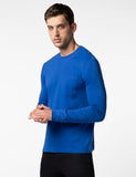 Fyltr Men'S Casual Crewneck Full Sleeve T-Shirt With Stab Stitched Front Pocket Detail,Cosmic Cobalt,Cosmic Cobalt,2Xl