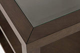 Jofran Inc. Urban Icon Glass Inlay End Table With Storage
