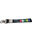 Unique Mart Tibetan Ladakh Prayer Words Logo Lanyard Keychain Tag Id Card Badge Holder Fabric Hook Keychain 7 Inch Small Bl