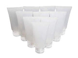 LASSUM 10 PCS Refillable Empty Plastic Squeeze Soft Tubes Bottle,Flip Cap Bottle Cosmetic Cream Lotion Shampoo Travel Containers