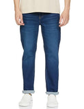 Inkd Men'S Contrast Stitch Stretchable Regular Fit Jeans,Azure Nile,Azure Nile,32