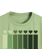 Toplot Heart Printed Round Neck Crop Top For Women (Small-Heart-Top-5203-Pista-L),Pista,,B0DCTP7MLG