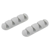 Bluelounge BLUCDMU-WH CableDrop Multi Multi-Cable Router Clips, 2 Count (White)
