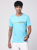 Adro Men'S Graphic Printed 100% Cotton T-Shirt - Regular Fit, Printed T-Shirts For Men (Rn24-Rac-Mi_Mint_Xl)
