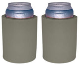 Blank Thick Foam Old School Can Cooler (2 Pack, Gray)