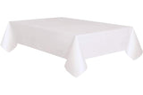 Stunning White Solid Rectangular PaperPoly Table Cover (54x108) Premium, Elegant & EasytoClean Tablecloth Perfect For P
