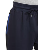 FYLTR Men's Casual Straight Leg Joggers with Stripe Tape Detail - Elasticated Waist with Drawstring | Zip Pockets | Solid Color,Vainly Navy