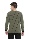 Adro Men'S Full Sleeve Printed Cotton T-Shirts (Fs-A-Aop05-Ol_Olive_L)