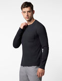 Fyltr Men'S Casual Crewneck Full Sleeve T-Shirt With Stab Stitched Front Pocket Detail,Every Ebony,Every Ebony,S