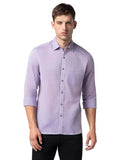 Fyltr Men'S Solid Regular Fit Shirt (Fylss23Ms-015_Regal Lavender,Regal Lavender,Regal Lavender,2Xl