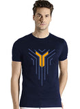 Adro Graphic Design Mens Cotton Printed T-Shirts (R22-M-Lnl-Nb_Navy_L)
