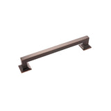 Hickory Hardware Studio Collection Pull 7-9/16 Inch (192mm) Center to Center Oil-Rubbed Bronze Highlighted Finish