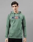 Adro Men'S Cotton Blend Neck Hooded Sweatshirt (H24-Spt-Pt-S_Pista)