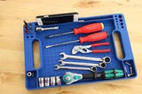 Aastik Sales Flexible Portable Tool Tray Tool Box Organizer Silicone Bit Screws Nails Holder With Integrated Measurement Ruler A