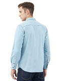 Inkd Men'S Lightweight Denim Shirt,Sky Why,Sky Why,S