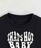 Toplot Text Printed Round Neck Crop Top For Women (Baby-Crop-Top-5200-Black-Xs),Black,,B0DCTJQ4K6