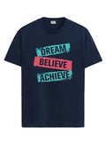 Adro Tshirt For Men | Printed T Shirt For Men | 100% Cotton T-Shirt |Printed T Shirt | T-Shirts | Rn24-Dba-Nb-2Xl Navy Blue
