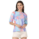 Dhruvi Trendz Women'S Rayon Casual Regular Top (Dt-W1554) Sky Blue-Purple Xl
