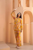 Anni Designer Women'S Cotton Blend Printed Ethnic Co-Ord Set (Cooper Yellow_Xxl_Yellow_Xx-Large),Yellow,2XL,Cotton Blend,Regular,Kurta