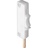 Defender Security U 9831 White, Plastic, Edge Mount Sliding Window Lock, single pack