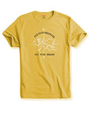 Adro Die With Memories Not With Dreams Mens Printed T-Shirt (2Xl, Light Yellow)