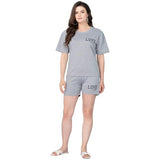 Trylo Cotton Lycra Fabric Plain Night Suit Set Vns-1096 - L,Plain,,B0DB7VTWR3