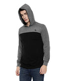 Adro Full Sleeve Color Block T-Shirt For Men (Fr4-3-Hd-Bl_Black_L)