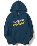 Adro Men'S Cotton Neck Hooded Sweatshirt (H21-M-Rev-Sb_Teal_L)