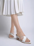 Shoetopia Girls C-1540 White Heeled Sandal - 4 Uk (Girls-C-1540-White),White,4,B0CQK4MGYW