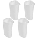 STOBOK 4Pcs Hanging Cup Holder, Utility Rolling Cart Organizer Accessories, Multipurpose Hanging Buckets for Arts Crafts Supplie