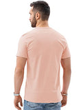Adro Mens Never Settle Cotton T-Shirt (Rn22-03-Set-Co_Coral_M)