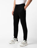 Fyltr Men'S Casual Joggers With Pintuck Design - Elasticated Waist With Drawstring | Welt Back Pocket | Solid Color,Every Ebony,Every Ebony,28