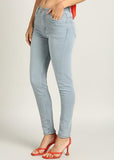 Nifty Women'S Denim Stretchable Slim Fit High Waist Jeans (1393N_Gry_34_Grey_34)