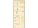 Tops 1291 Time Card For Pyramid Model 331-10, Weekly, Two-Sided, 3 1/2 X 8 1/2 (Box Of 500)
