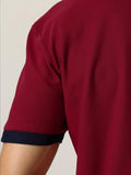 Toplot Men T-Shirt || T-Shirt For Men (Solid-Polo-5235-Maroon-M),Maroon,,B0DXCYZ1JL