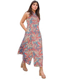 Anni Designer Women'S Rayon Viscose Printed Straight Kurta With Palazzo (Vcm Blue-Vks02_5Xl_Blue_Xxxxx-Large),Blue,5XL