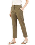 FYLTR Womens Regular Stretch Cotton Comfortable Soft Khaki Trousers,Alive Olive