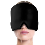 Reusable Cooling Migraine Relief Mask Cap | Hot & Cold Gel Therapy Head Wrap For Headache, Sinus, Puffy Eyes & Stress Relief | S
