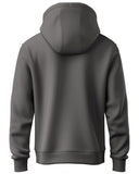 Adro Men'S Cotton Neck Hooded Sweatshirt (H24-Pln-Sg_Steel Grey,Steel GreyApparel,2XL
