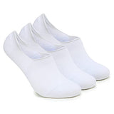 Xjarvis Premium 3 Pairs No Show Low Cut Loafer Socks For Men & Women Non Slip With Combed Cotton Socks For Sports Running & Hiking Pack Of 3 (White) Free Size,White Pack Of 3,,B0B4G4JTCN