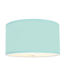 Moderne Flush Mount Conversion Kit 16 w Textured Oatmeal Hardback Drum Lampshade