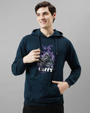 Adro Men'S Cotton Blend Neck Hooded Sweatshirt (H24-Luffy-Sb_Teal,TealApparel,S