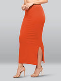 Lyra Lycra Saree Shapewear Petticoat For Womens Sarees Orrange M